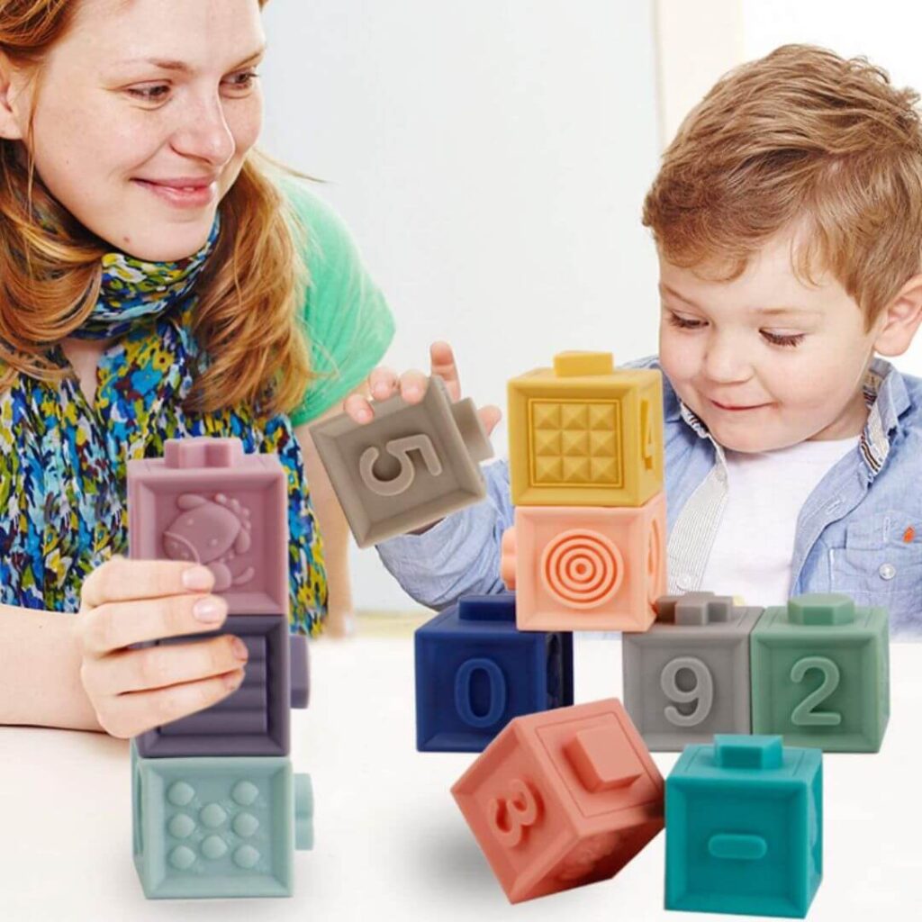 mini tudou soft building blocks teethers toy 1
